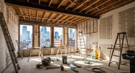 Renovation of a home in Manhattan.の素材