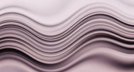 A pattern of smooth flowing wavy lines with a seamless gradient of muted purplish-brown colors provides an elegant and calming visual experience. This versatile backdrop is ideal for digital presentations websites and decorative purposes.の素材