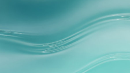 abstract blue water background with some smooth lines and highlights in itの素材
