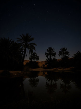A control room with screens monitoring a large solar farm with rows of solar panels and wind turbines in the background under a clear blue sky.の素材