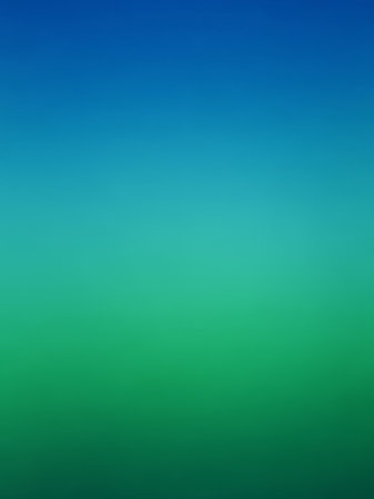A smooth, vertical gradient transitions from a deep blue at the to a vibrant green at the bottom. The clean blend evokes natural like sky and earth.の素材