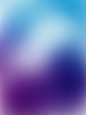 A soft, smooth gradient transitions from light blue at the to deep purple at the bottom, with a subtle luminous haze creating a dreamy, ethereal background.の素材