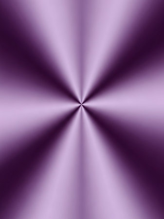A radial brushed metallic surface in shades of purple, with a bright point of light at the center creating a starburst effect.の素材