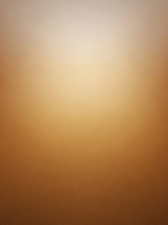A warm gradient of golden brown with a subtle texture and soft, diffused light creating a calm and serene abstract background.の素材