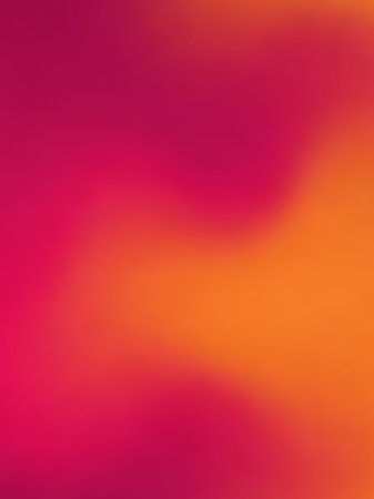 A smooth, vibrant gradient of magenta and orange swirls together, creating a soft, fluid abstract background with a warm and energetic feel.の素材