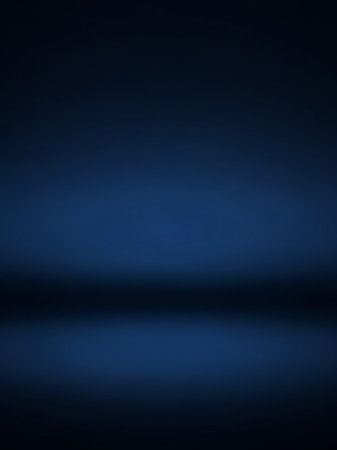 Dark showing a smooth, dark navy blue gradient background with a subtle horizontal dark line near the bottom, creating a minimalist and deep abstract space...の素材