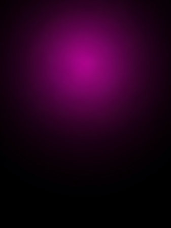 Black showing a smooth gradient of deep black transitioning to a vibrant magenta and bright pink spotlight effect in the center keywords: abstract, background,...の素材