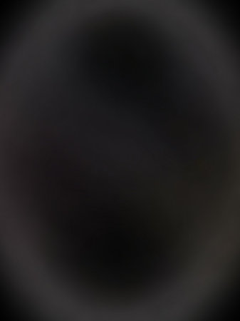 Dark showing a very dark, out of focus, circular blur with subtle hints of grey and brown tones creating a moody, abstract, and atmospheric effect. resolution...の素材