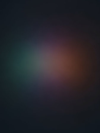 A dark abstract gradient background featuring a subtle blend of teal, orange, and deep purple hues with a soft, diffused effect.の素材