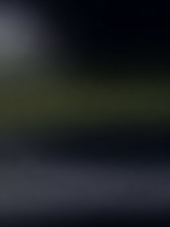 A smooth, abstract gradient flows from deep charcoal grey to muted olive green and then to dark slate grey, creating a soft, atmospheric visual.の素材