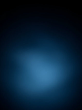 A deep blue gradient background a soft, illuminated spotlight effect in the center, creating a moody and atmospheric visual.の素材