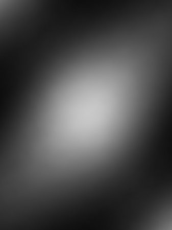 A smooth grayscale gradient transitions from dark edges to a bright central glow, creating a soft, abstract background with diffused light and subtle contrast.の素材