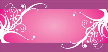 Pink framework with elements of flower designのイラスト素材