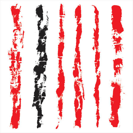 set from several different bloody grunge objectsのイラスト素材