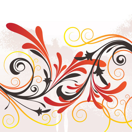 vector ornament In flower styleのイラスト素材