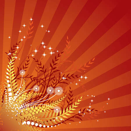 vector ornament In flower styleのイラスト素材