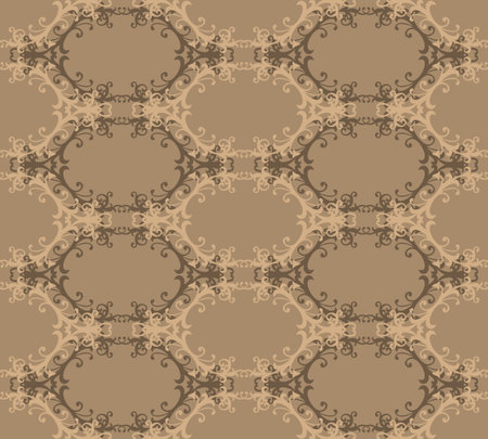 Seamless background from a floral ornament, Fashionable modern wallpaper or textileのイラスト素材