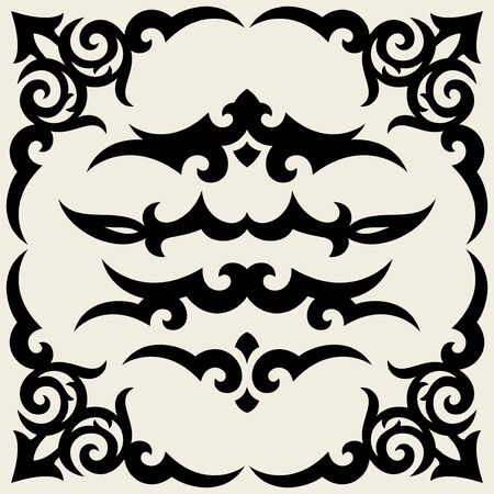 vector ornament In flower styleのイラスト素材