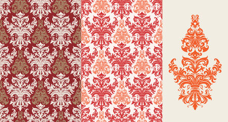Seamless background from a floral ornament, Fashionable modern wallpaper or textileのイラスト素材