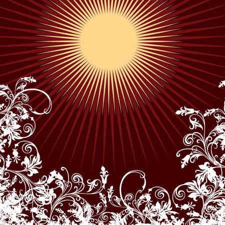 ornament In flower styleのイラスト素材