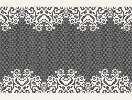 horizontal seamless background from a floral ornamentのイラスト素材