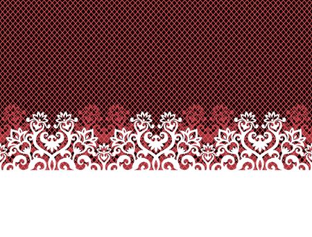 horizontal seamless background from a floral ornamentのイラスト素材