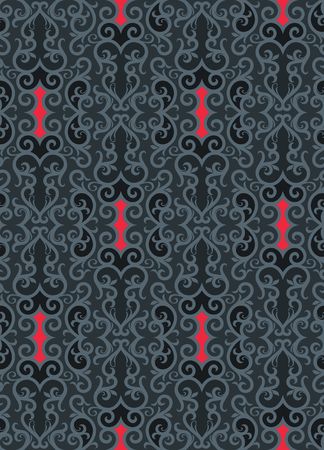 Seamless background from a floral ornament, Fashionable modern wallpaper or textileのイラスト素材