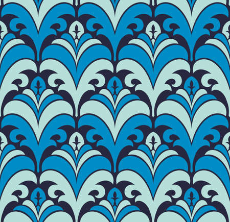 Seamless background from a floral ornament, Fashionable modern wallpaper or textileのイラスト素材