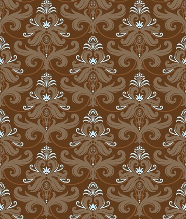 Seamless background from a floral ornament, Fashionable modern wallpaper or textileのイラスト素材