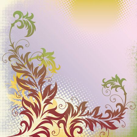 ornament In flower styleのイラスト素材