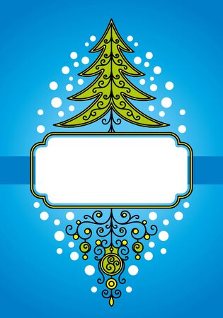 christmas background with decorationのイラスト素材