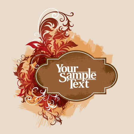 vector ornament In flower style, EPS10のイラスト素材