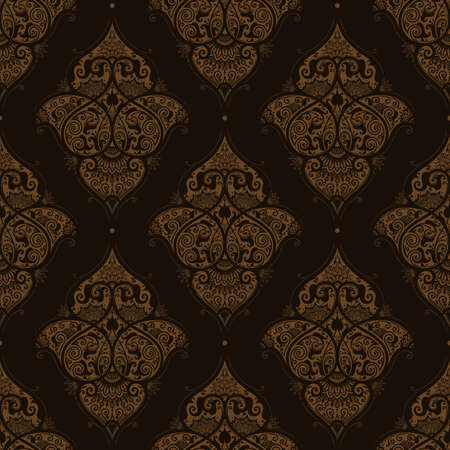 Seamless background from a floral ornament, Fashionable modern wallpaper or textileのイラスト素材