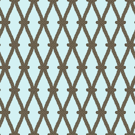 vector border is realistic imitation of rope, interesting for covers, branding or flyer design etc.のイラスト素材