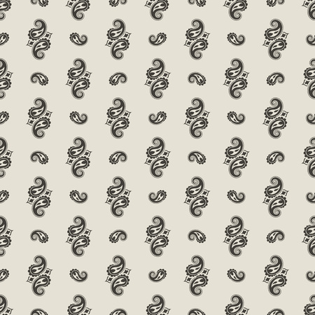 Seamless pattern based on traditional Asian elements Paisley. Boho vintage style vector background. Best motive for print on fabric or papper.のイラスト素材