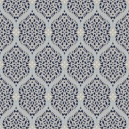 damask seamless patternのイラスト素材