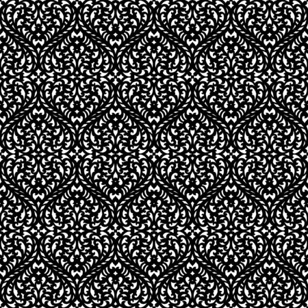 damask seamless pattern background. Elegant luxury texture for wallpapers, backgrounds and page fill.のイラスト素材