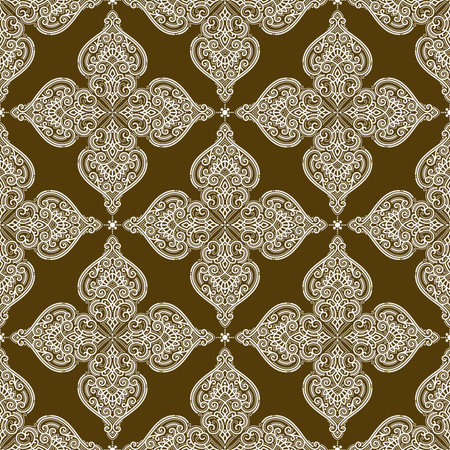 Vector damask seamless patternのイラスト素材