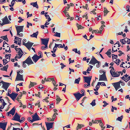 Boho Flower Patternの写真素材