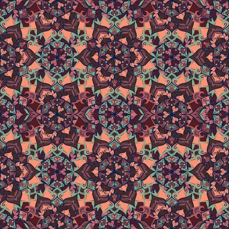 Boho Flower Patternの写真素材