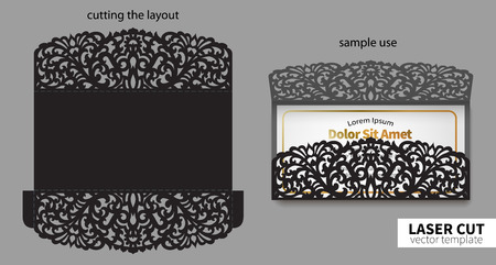 Abstract Vector laser cutting.のイラスト素材