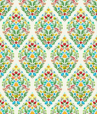 Boho Flower Patternのイラスト素材