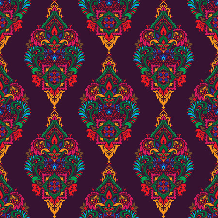 Vector damask seamless patternのイラスト素材