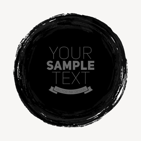 Beautiful grunge circle. Vector illustrationのイラスト素材