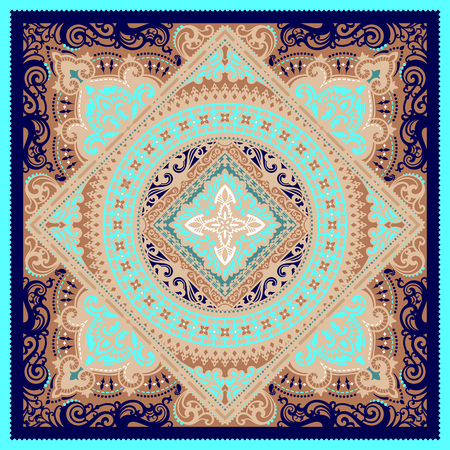 Paisley bandana print.のイラスト素材