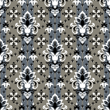 Vector damask seamless patternのイラスト素材
