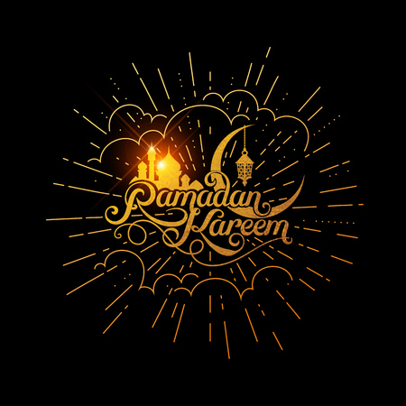 vector ramadan kareemのイラスト素材