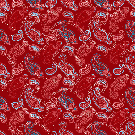 Seamless paisley patternのイラスト素材
