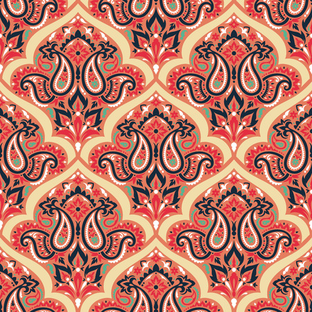 Seamless paisley patternのイラスト素材