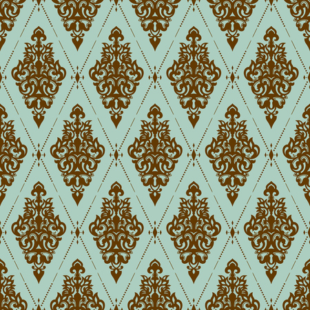Vector damask seamless pattern background. Elegant luxury texture for wallpapers, backgrounds and page fill.のイラスト素材